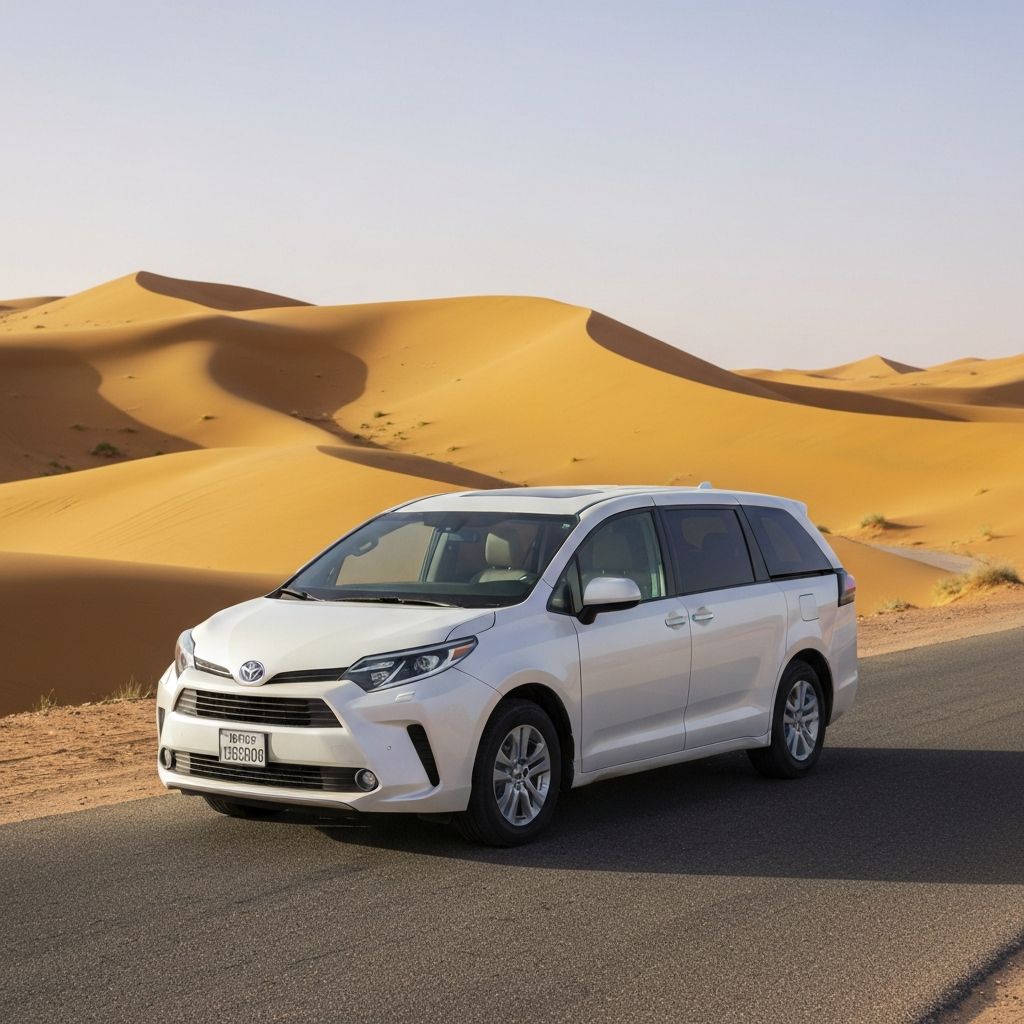 Tayeb Tour comfortable transfer vehicle in the Moroccan desert